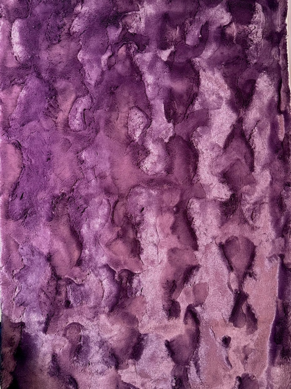 π¦ Woodland Animal Baby Blanket Balloon Print | Soft Plush Minky Purple Back - Picture 5 of 9